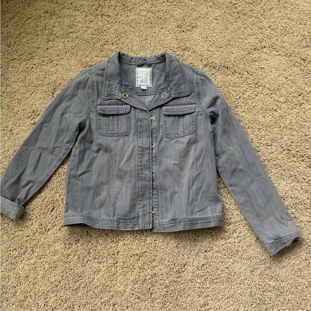 Gymboree light blue Girls Jean Jacket size 10-12